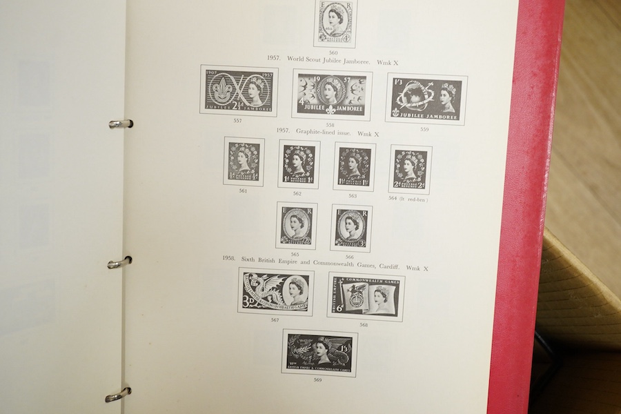 A collection of loose sheets of stamps in files. Condition - mostly fair